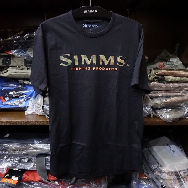 画像1: 【SIMMS】SIMMS LOGO TEE - BLACK(SALE) (1)