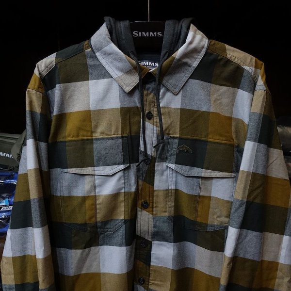 画像3: 【SIMMS】COLDWEATHER HOODY - DARK BRONZE BUFFALO PLAID(SALE) (3)