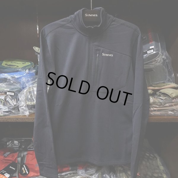 画像1: 【SIMMS】Thermal 1/4 Midlayer ZIP TOP - BLACK(SALE) (1)
