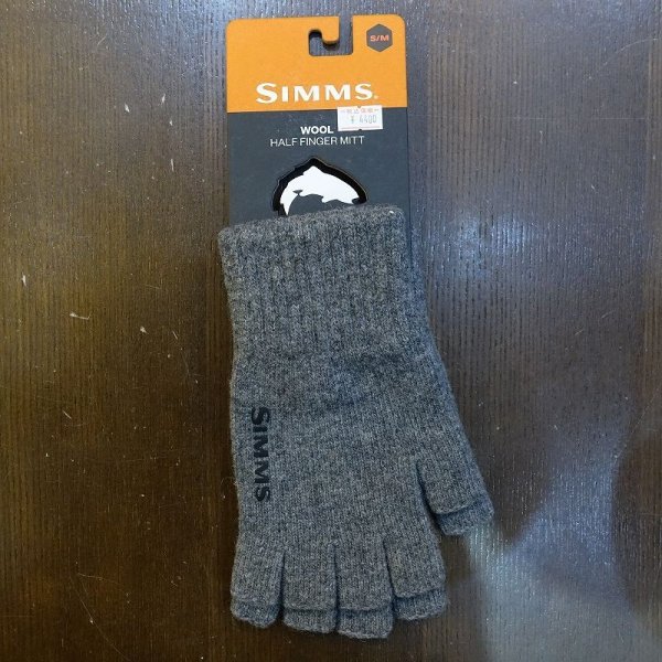 画像1: 【SIMMS】WOOL HALF FINGER MITT (1)