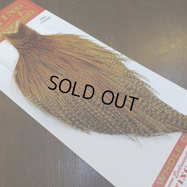 画像2: 【Whiting】ROOSTER CAPE Pro Grade - BARRED DK GINGER No.2 (2)