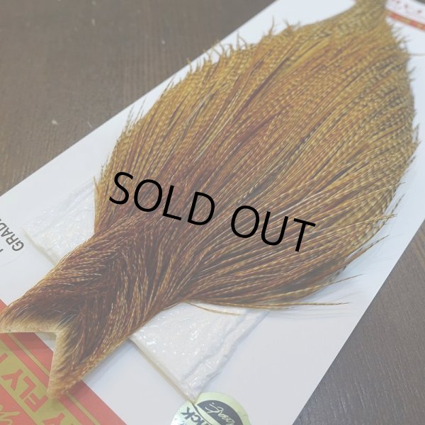 画像3: 【Whiting】ROOSTER CAPE Pro Grade - BARRED DK GINGER No.2 (3)