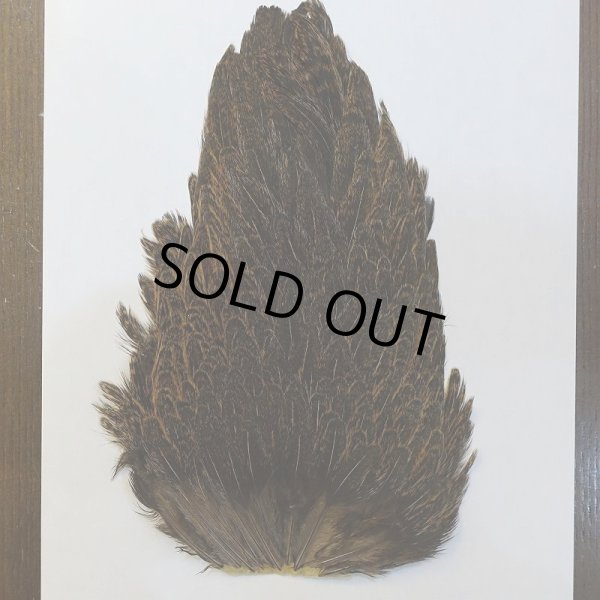 画像2: 【ANGLE】ラージ ソフトハックル ヘンサドル - BrownSpeckled (2)