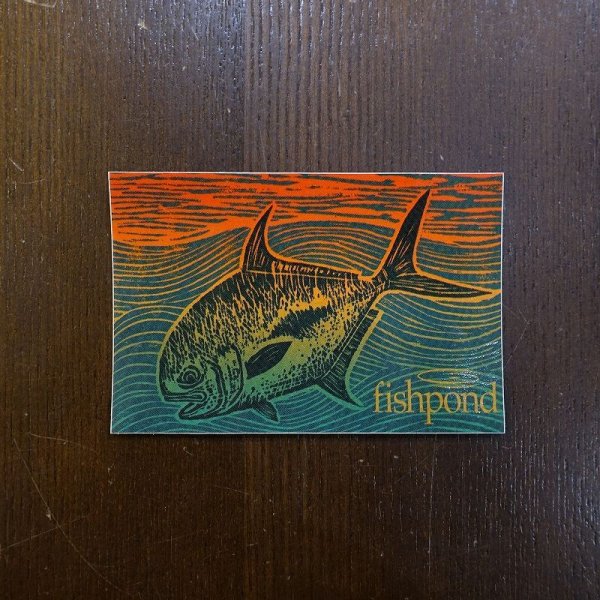 画像1: 【Fishpond】Permit Paradise  Sticker 5" (1)