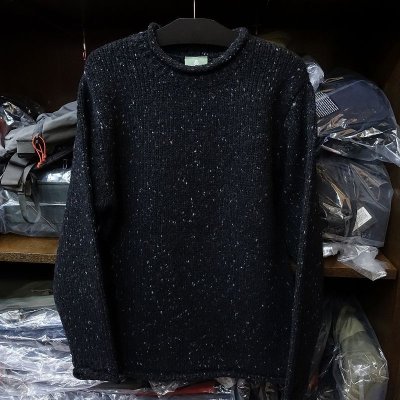 画像1: 【Aran Woollen Mills】Roll Neck Sweater - Fisherman Sweater