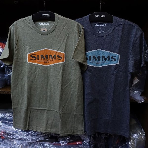 画像1: 【SIMMS】SIMMS LOGO FRAME T-SHIRT(SALE) (1)