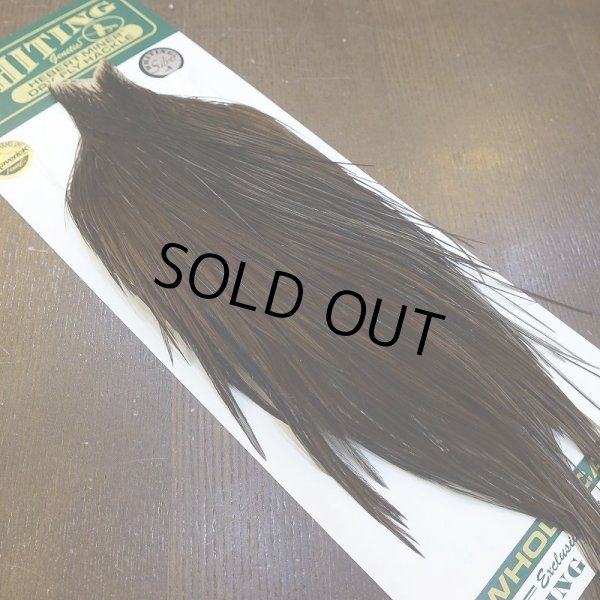 画像2: 【WHITING】Hebert Silver Grade Cape - DARK BROWN DUN No.2 (2)