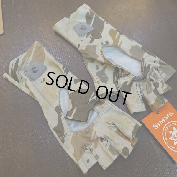 画像3: 【SIMMS】Solarflex Half-Finger Sunglove - Ghost Camo Stone (3)