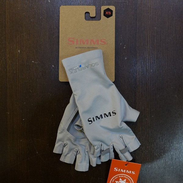 画像1: 【SIMMS】Solarflex Half-Finger Sunglove - Sterling (1)