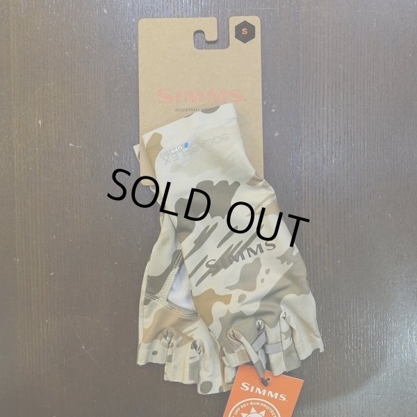画像1: 【SIMMS】Solarflex Half-Finger Sunglove - Ghost Camo Stone (1)