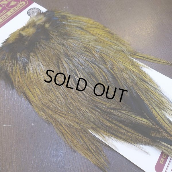 画像2: 【WHITING】Coq de Leon Saddle Bronze Grade - DYED BADGER/GOLDEN OLIVE (2)