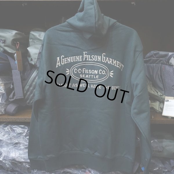 画像2: 【FILSON】PROSPECTOR EMBROIDERED HOODIE - GREEN (2)
