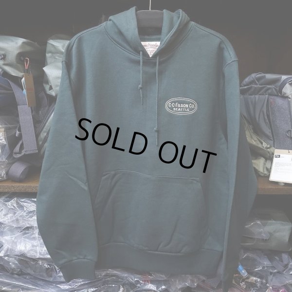 画像1: 【FILSON】PROSPECTOR EMBROIDERED HOODIE - GREEN (1)