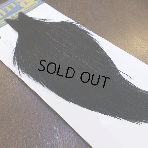 画像2: 【WHITING】High & Dry ROOSTER Cape - DYED BLACK No.3 (2)