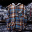 画像1: 【SIMMS】SANTEE FLANNEL HOODY - MIDNIGHT/HICKORY BUFFALO CHECK (1)