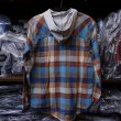 画像2: 【SIMMS】SANTEE FLANNEL HOODY - MIDNIGHT/HICKORY BUFFALO CHECK (2)