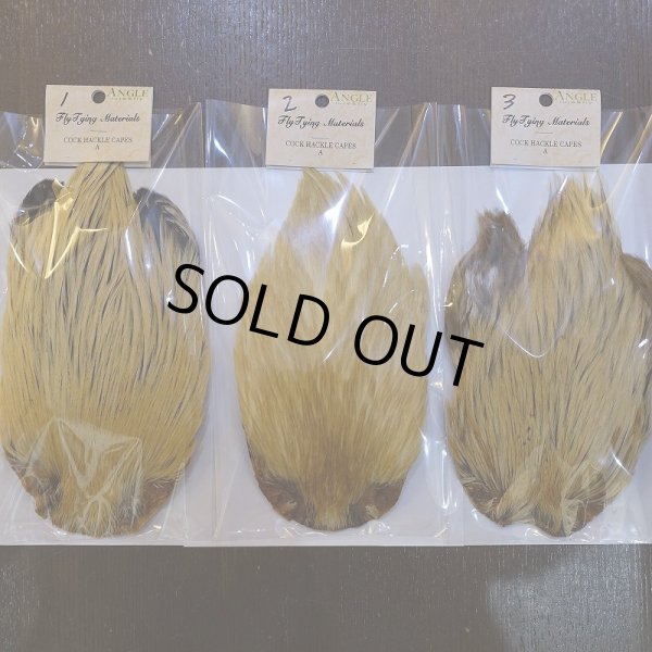 画像1: 【ANGLE】ラージ インドコックハックルケープ（ジンジャー） (1)