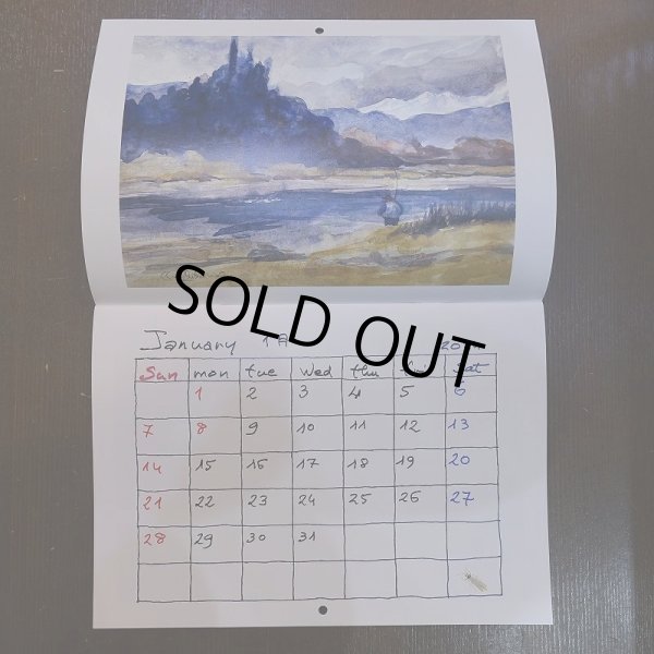画像2: 【柴野邦彦】水彩画 2024年 カレンダー (2)