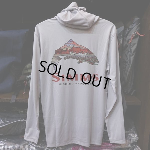 画像2: 【SIMMS】Tech Hoody - TROUT LOGO FLAME/STERLING (2)