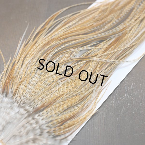 画像3: 【WHITING】Hebert Pro Grade Rooster Saddle - Barred Medium Ginger (3)