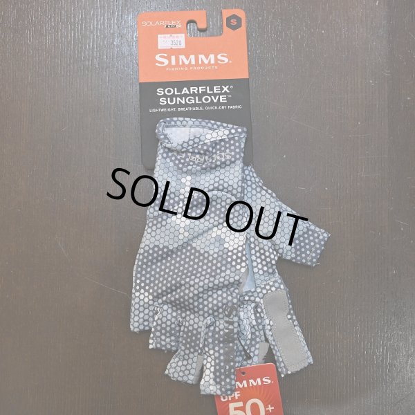 画像1: 【SIMMS】Solarflex Sun Glove - hex camo storm #US-S(SALE) (1)