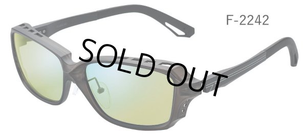 画像1: 【Zeque】SHADE F-2242 SMOKE/ MATTE BLACK (EASE GREEN/ BLUE MIRROR) (1)