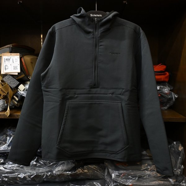 画像1: 【SIMMS】Strata 330 Half-Zip Midlayer Hoody - BLACK (1)