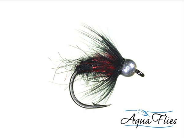 画像1: 【AquaFlies】TDF Bead Head Black Bug(完成品フライ) (1)