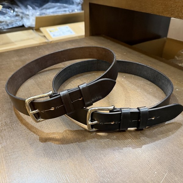 画像1: 【HARDY&SONS】BRIDLE LEATHER BELT (1)