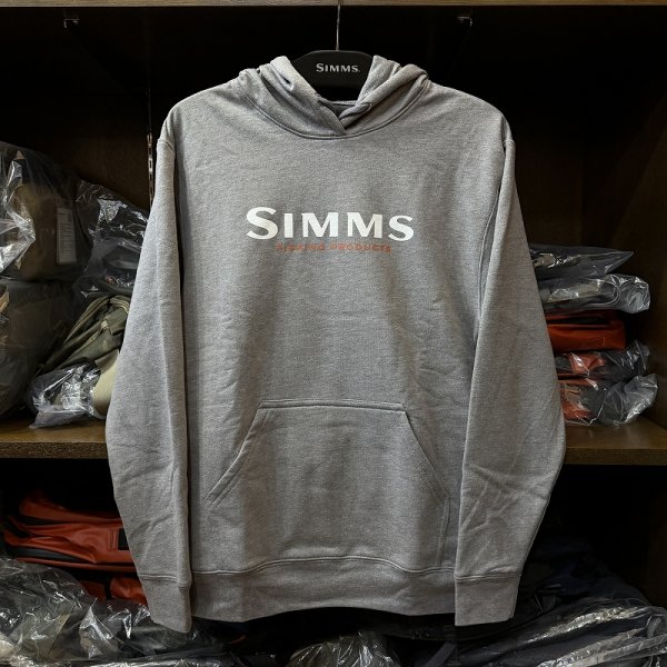画像1: 【SIMMS】UNISEX SIMMS LOGO HOODY - GREY HEATHER (1)
