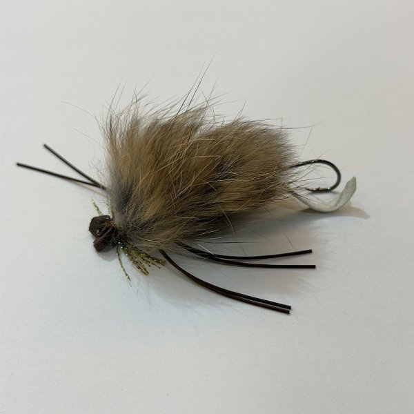 画像2: 【AquaFlies】Mr. Hankey - Tan/Brown #2(完成品フライ) (2)