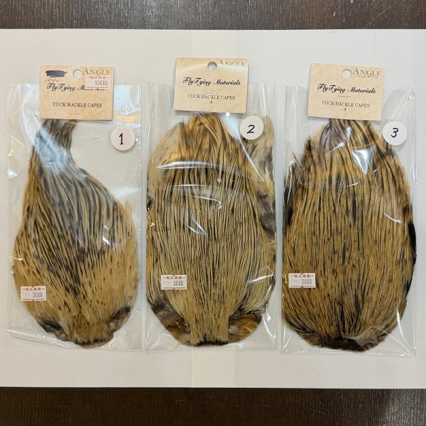 画像1: 【ANGLE】インドコックハックルケープ(バジャー) (1)