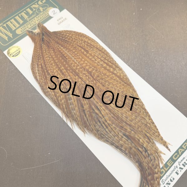 画像2: 【WHITING】Hebert ROOSTER CAPE Pro Grade - BARRED DARK Ginger No.2 (2)