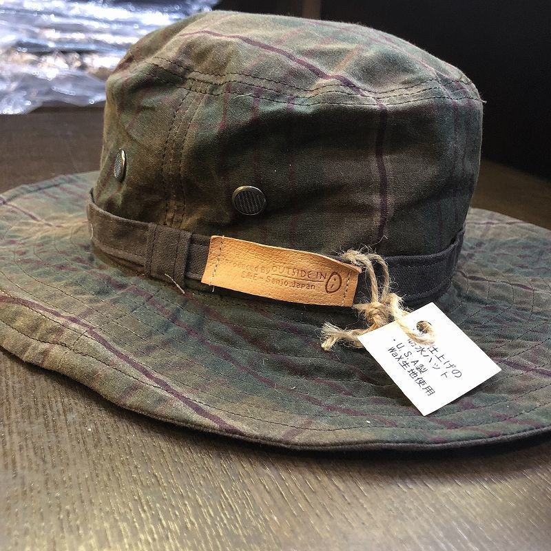 OUTSIDE-IN】Wax Hat（ワックス ハット）