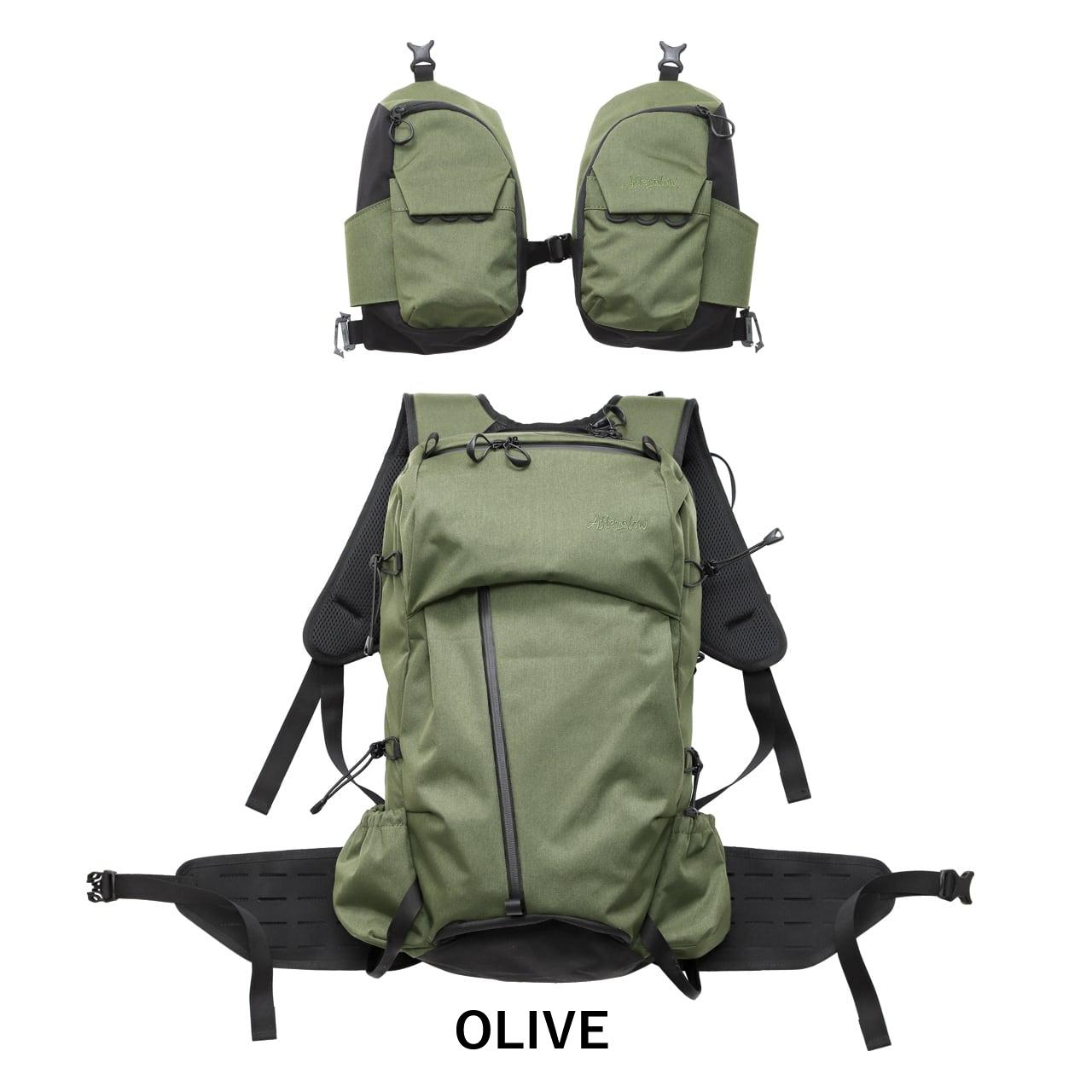 afterglow STREAM CHASER BACKPACK OLIVE / ストリーム